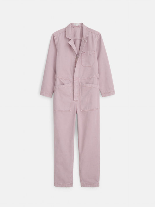 Alex Mill Standard Zip Jumpsuit in Herringbone Thistle