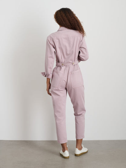 Alex Mill Standard Zip Jumpsuit in Herringbone Thistle