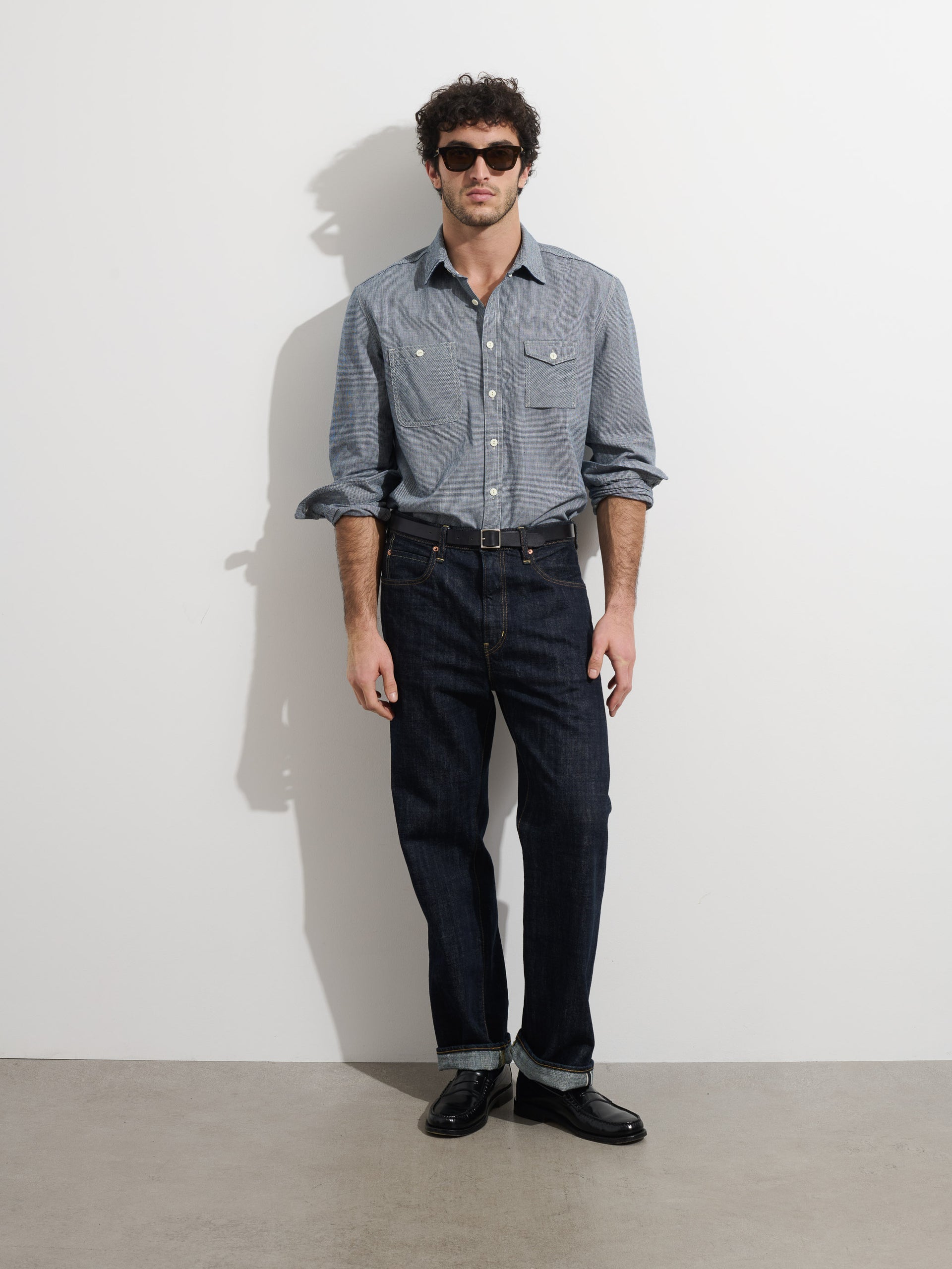 Alex Mill OMNIGOD x Alex Mill Utility Shirt In Houndstooth