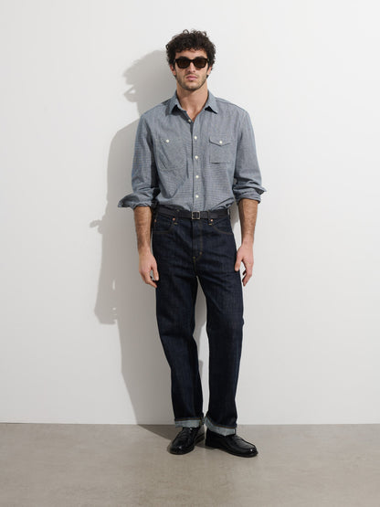 Alex Mill OMNIGOD x Alex Mill Utility Shirt In Houndstooth