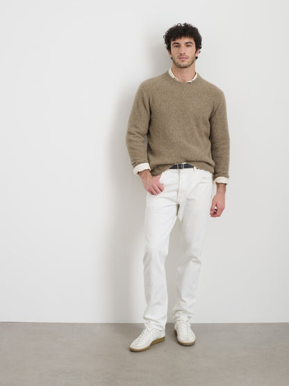 Alex Mill Jordan Cashmere Sweater in  Marled Cashmere Marled Desert