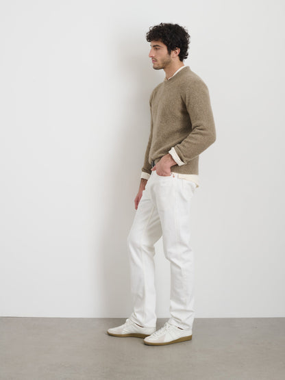 Alex Mill Jordan Cashmere Sweater in  Marled Cashmere Marled Desert