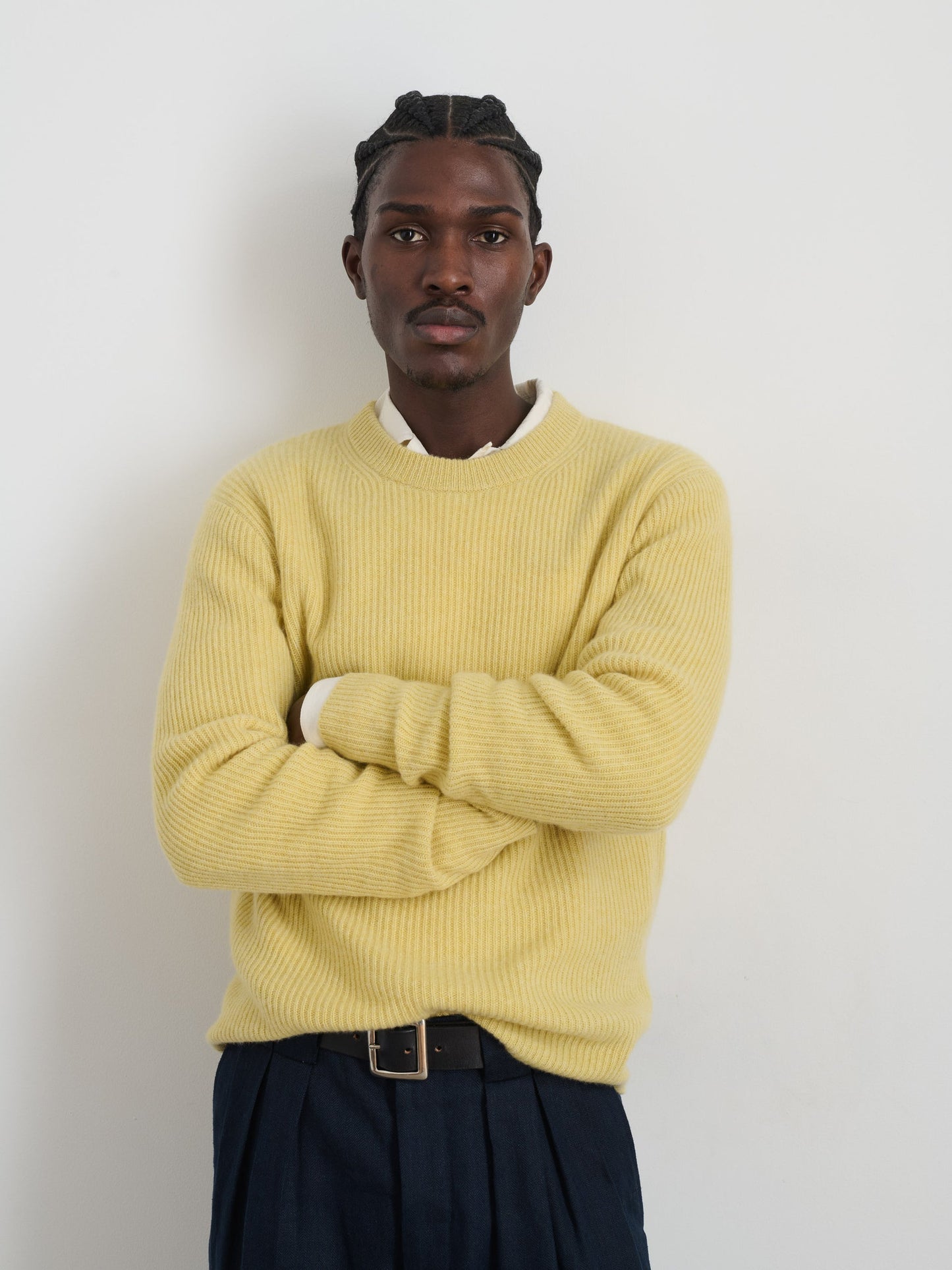 Alex Mill Jordan Sweater in Lightweight Cashmere Heather Field