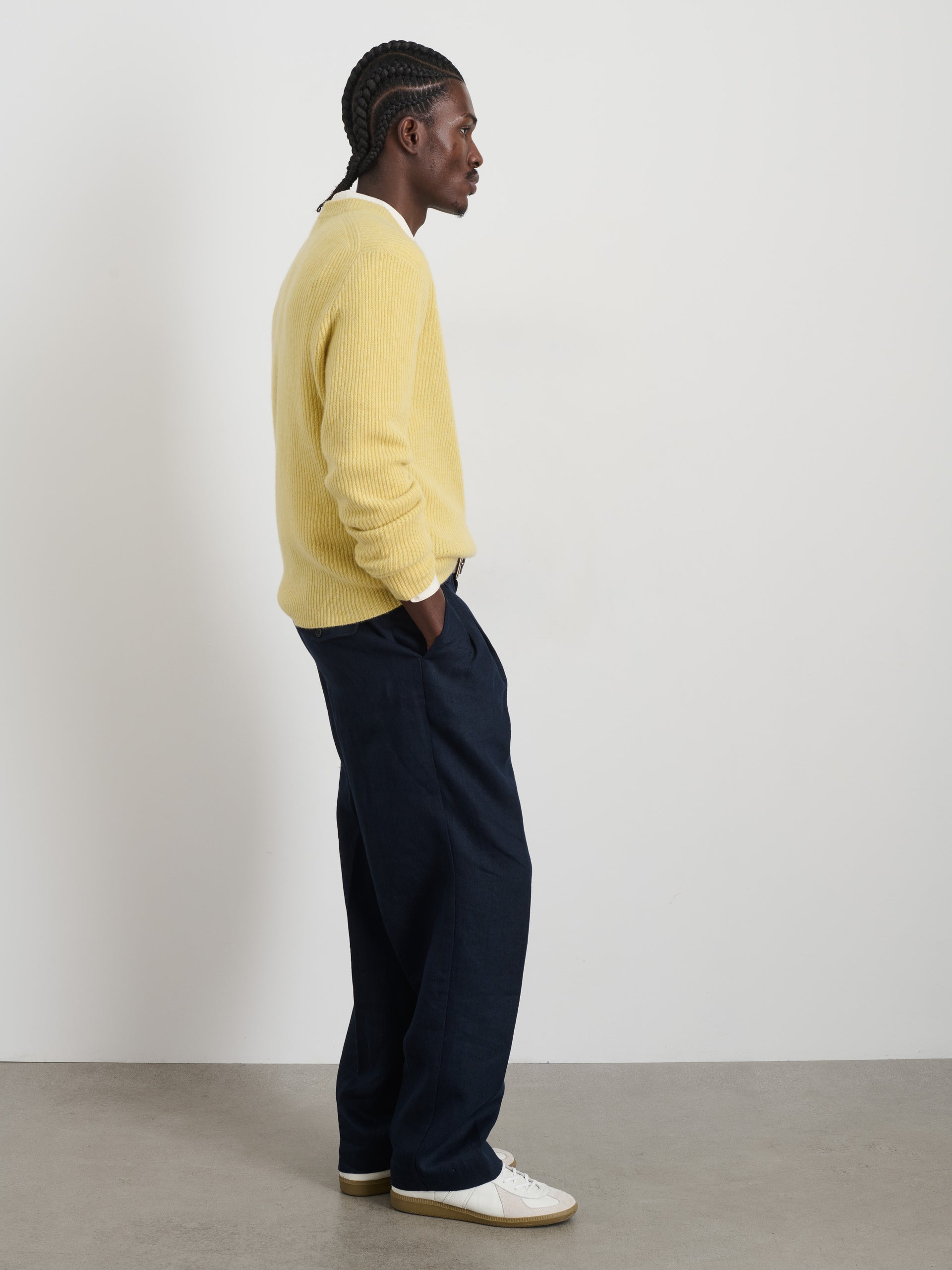 Alex Mill Jordan Sweater in Lightweight Cashmere Heather Field