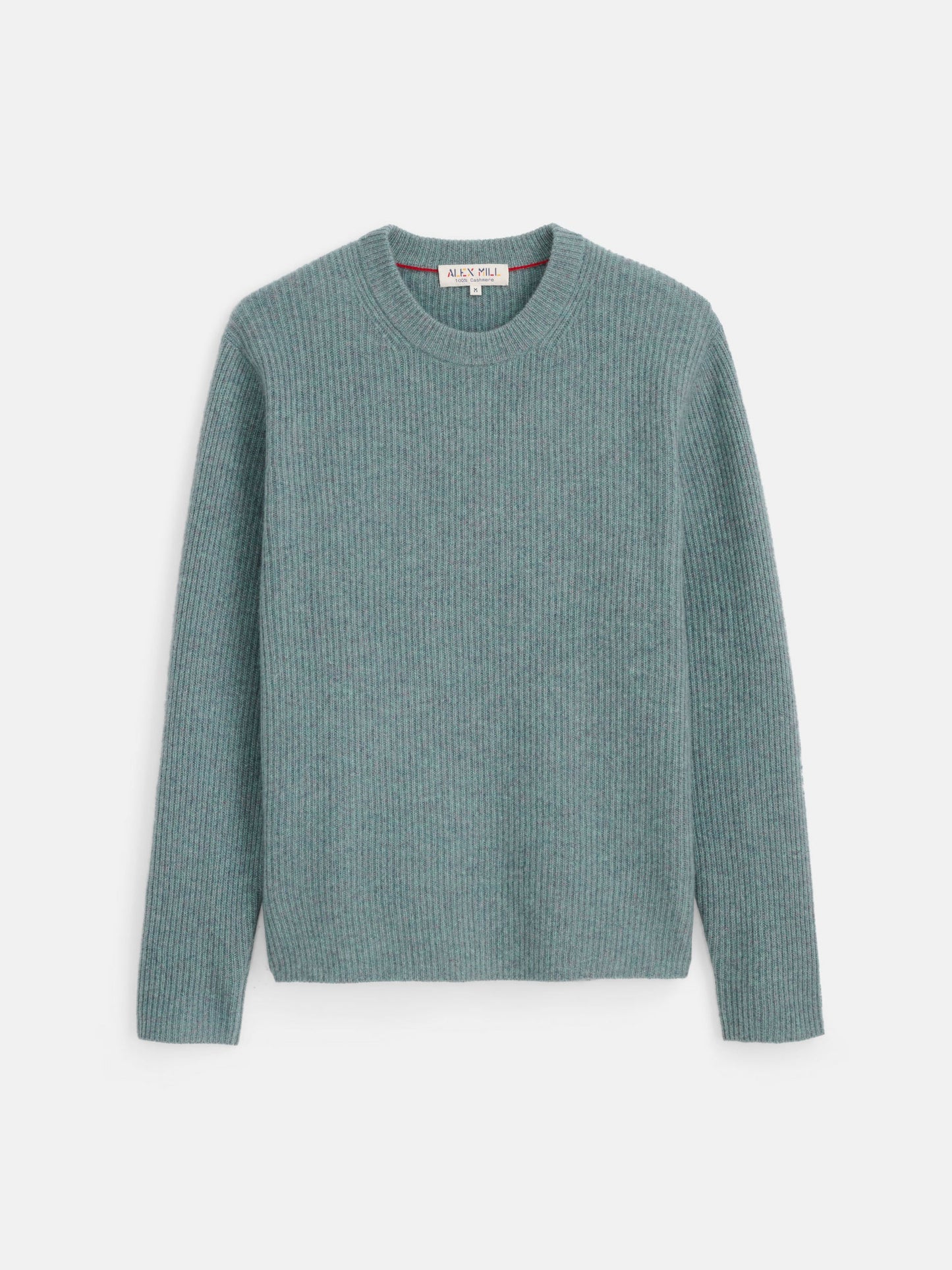 Alex Mill Jordan Sweater in Lightweight Cashmere Heather Lagoon