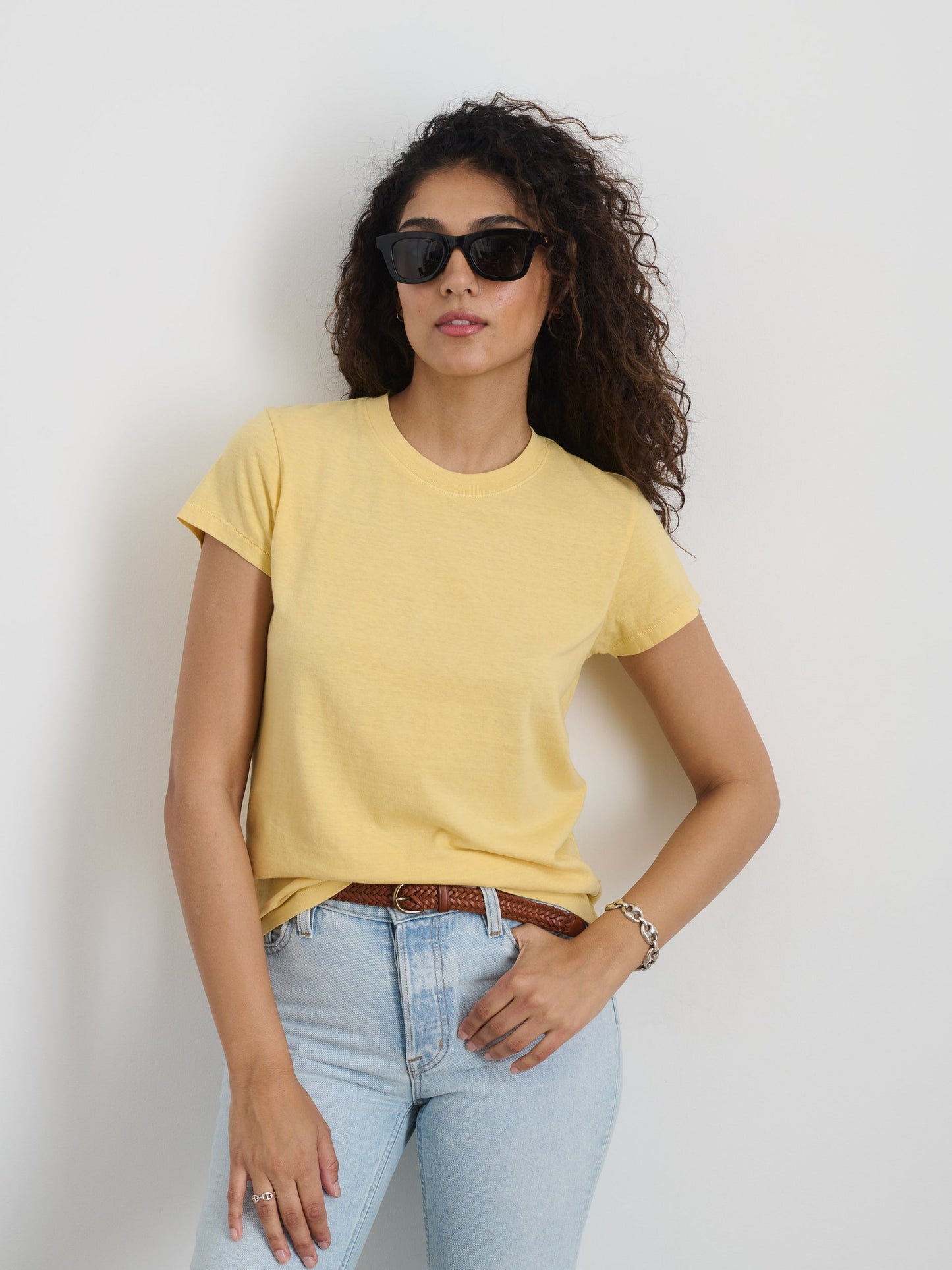 Alex Mill Prospect Tee in Cotton Jersey Butter