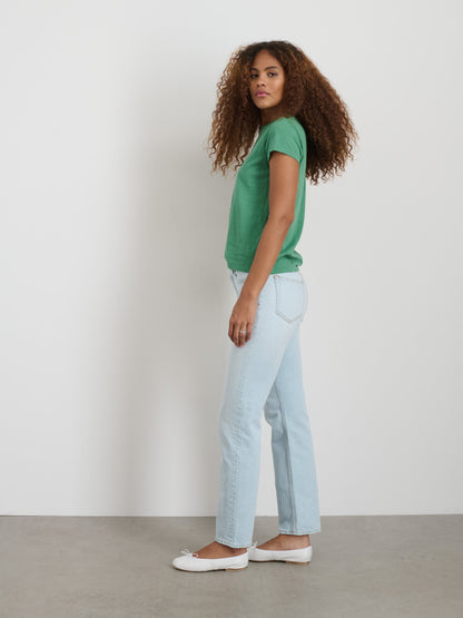 Alex Mill Prospect Tee in Cotton Jersey Kelly Green