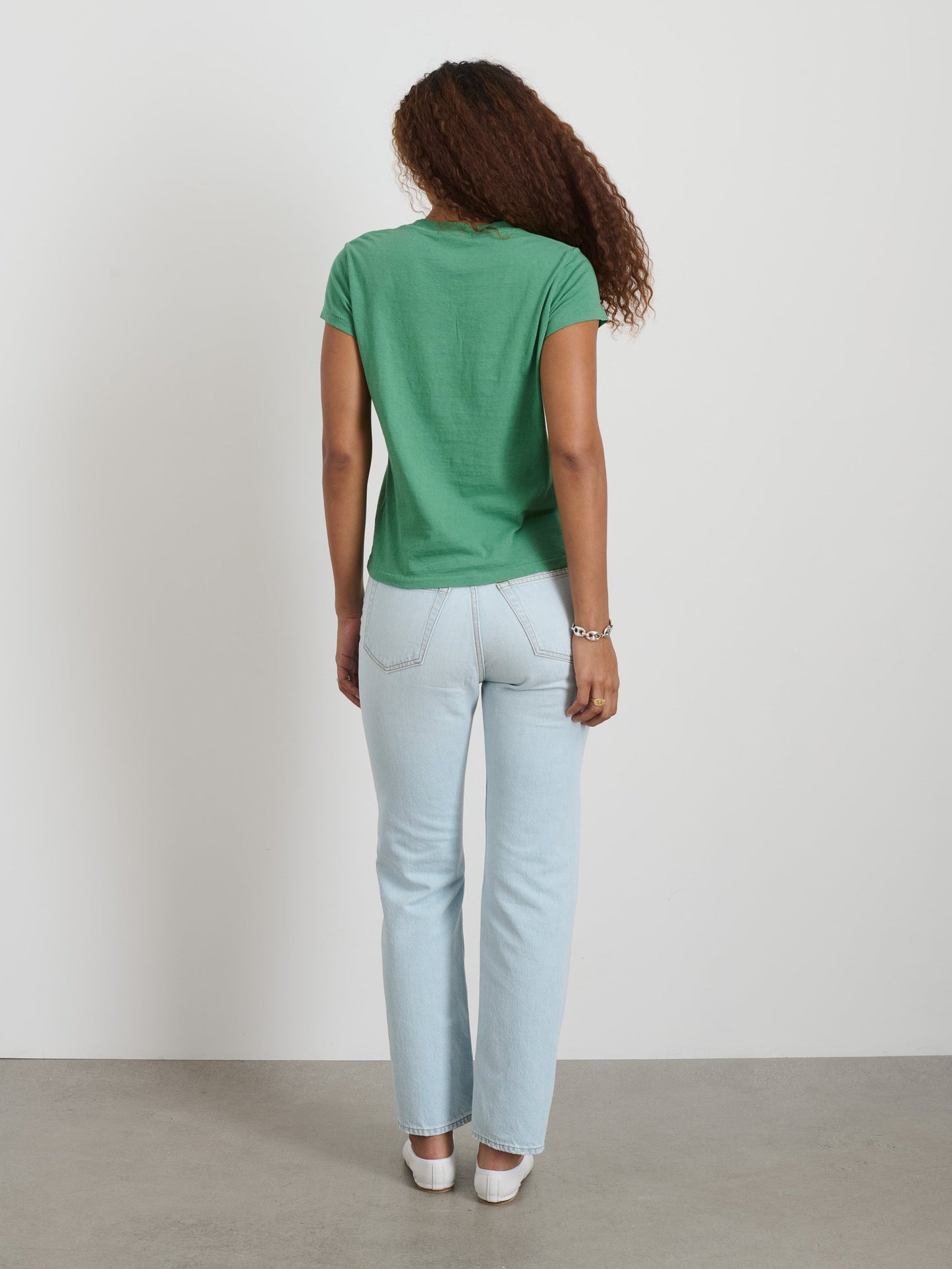 Alex Mill Prospect Tee in Cotton Jersey Kelly Green