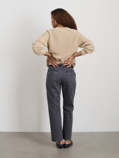 Alex Mill Neil Pant in Herringbone Pebble