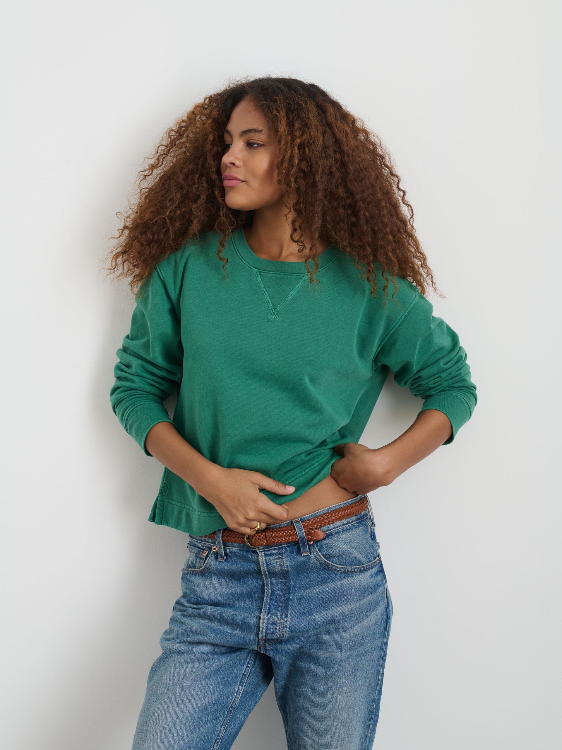 Alex Mill Andersen Sweatshirt Verdant Green