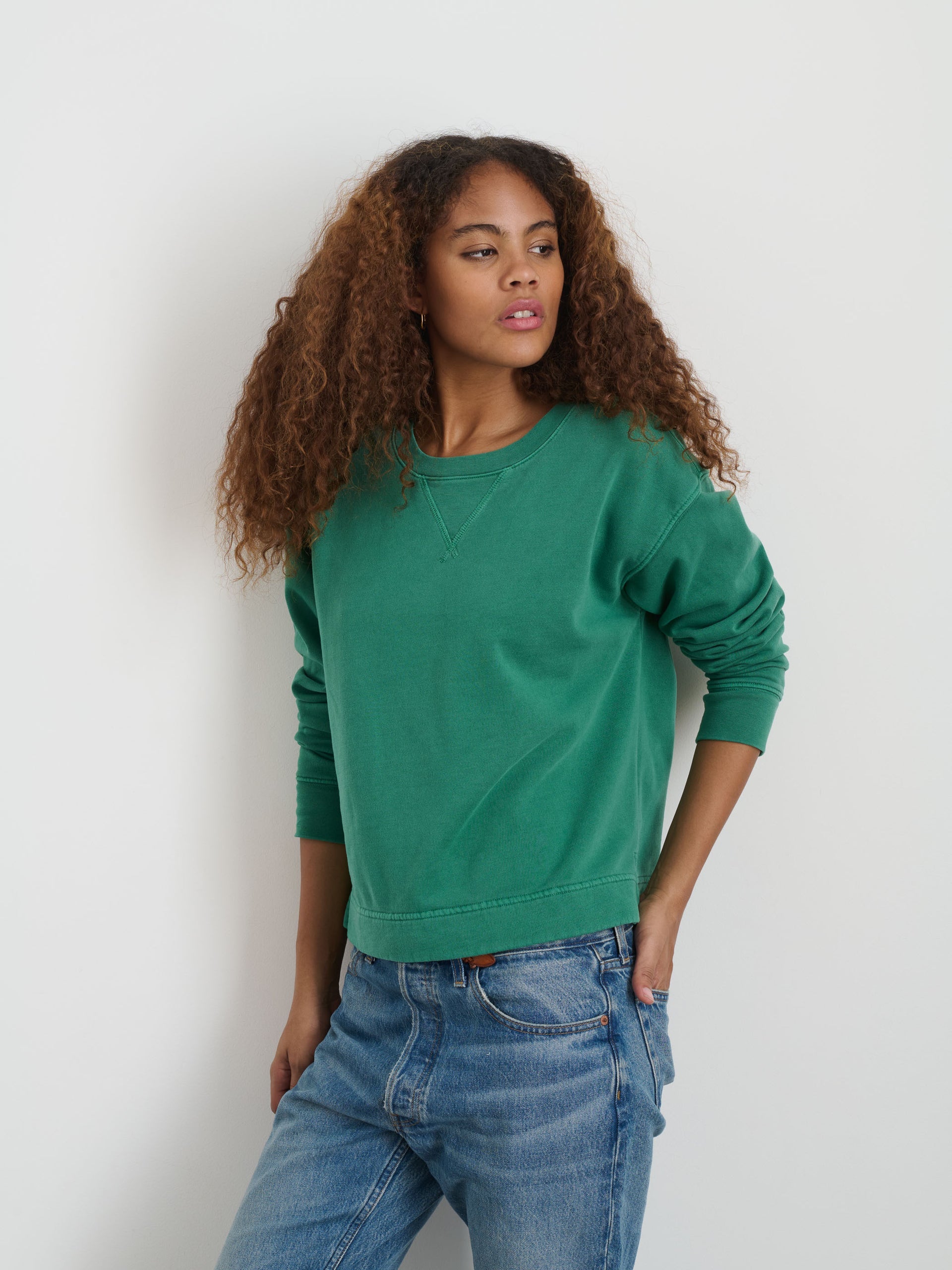 Alex Mill Andersen Sweatshirt Verdant Green