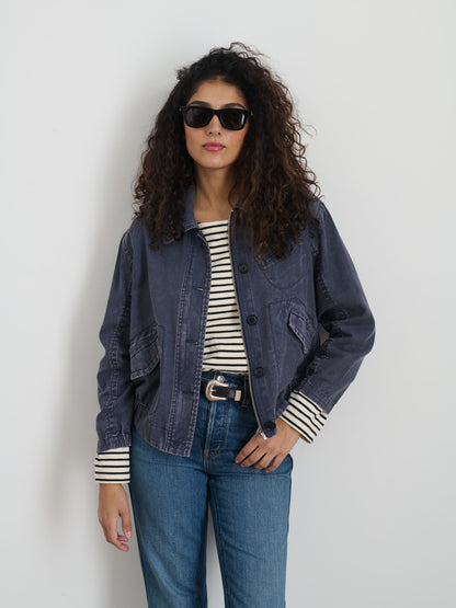Alex Mill 9th Street Jacket in Cotton Twill Navy
