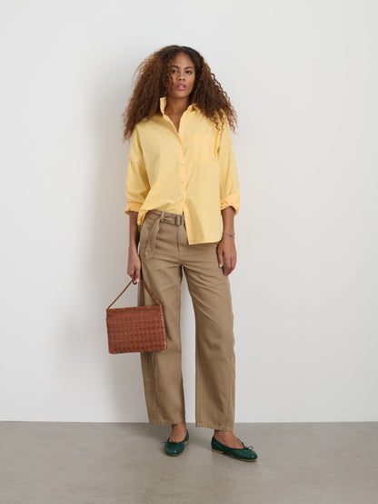 Alex Mill 9th Street Pant in Cotton Twill Field Khaki