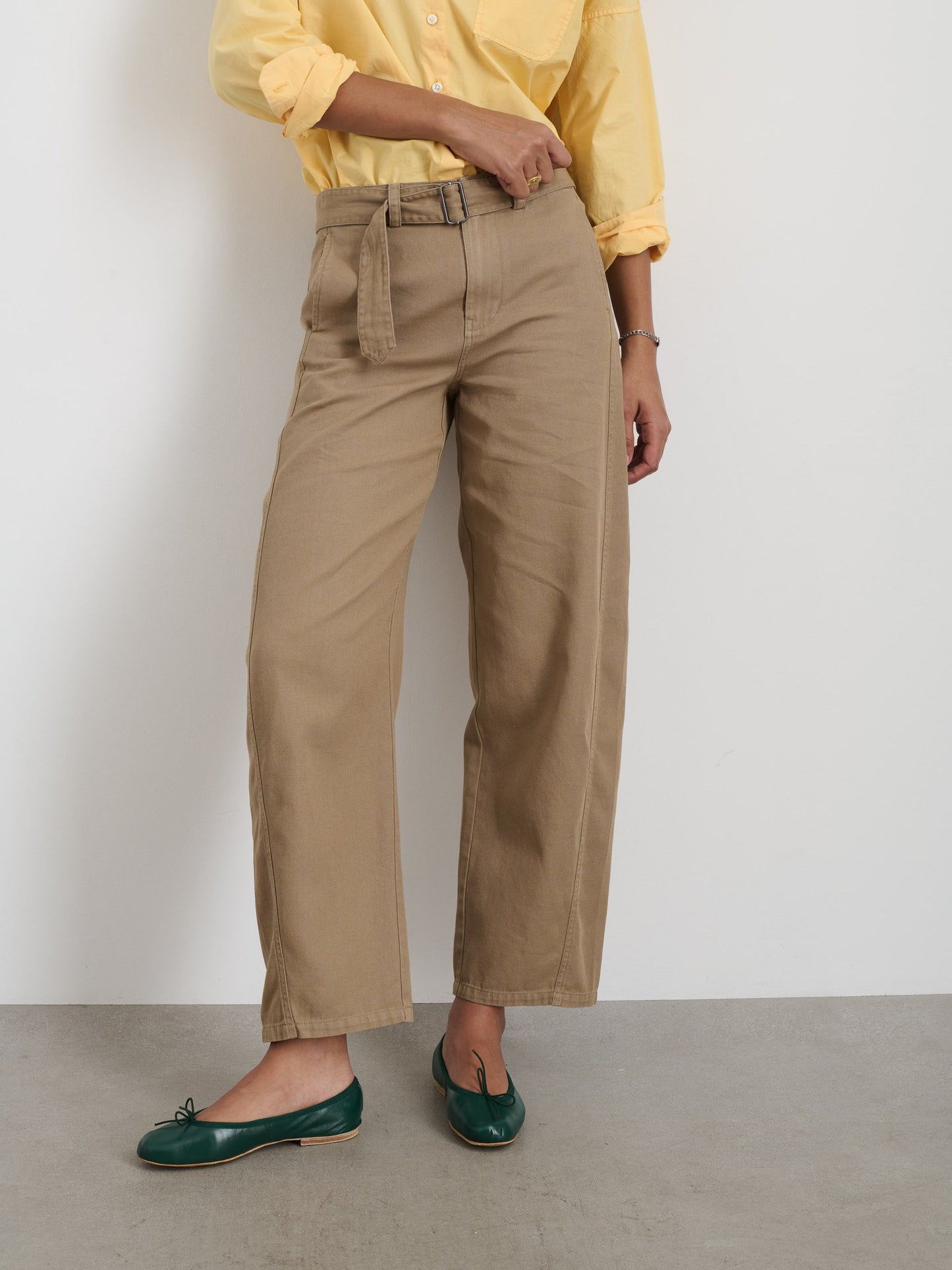 Alex Mill 9th Street Pant in Cotton Twill Field Khaki