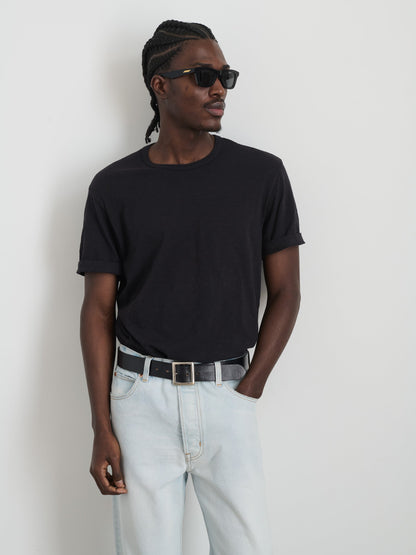 Alex Mill The Standard T-Shirt In Slub Cotton Black