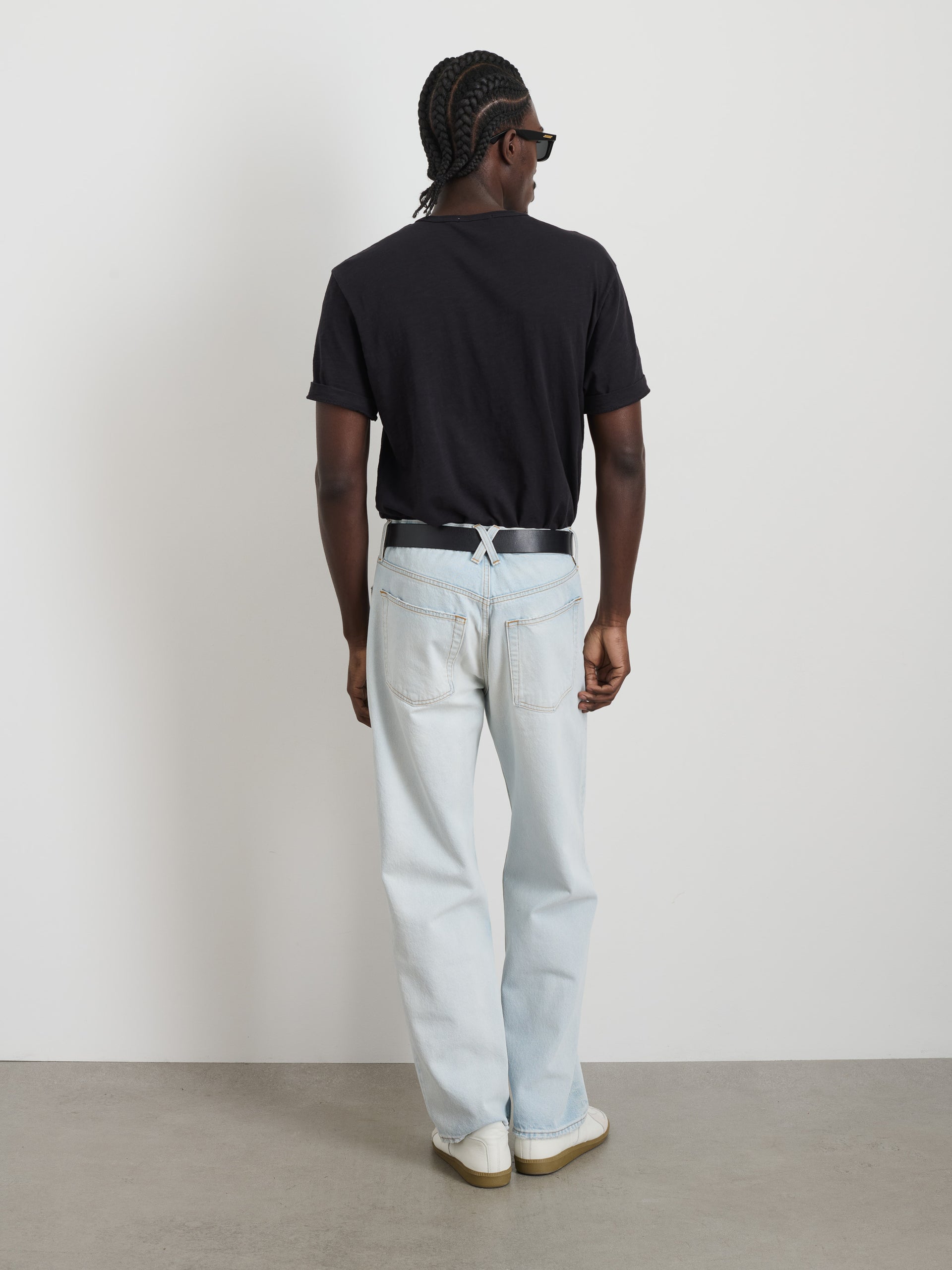 Alex Mill The Standard T-Shirt In Slub Cotton Black