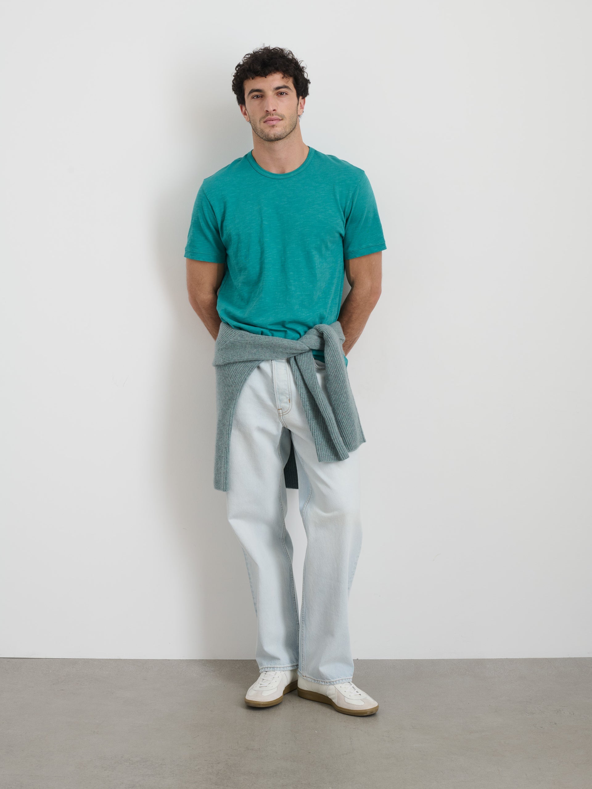 Alex Mill The Standard T-Shirt In Slub Cotton Jadeite