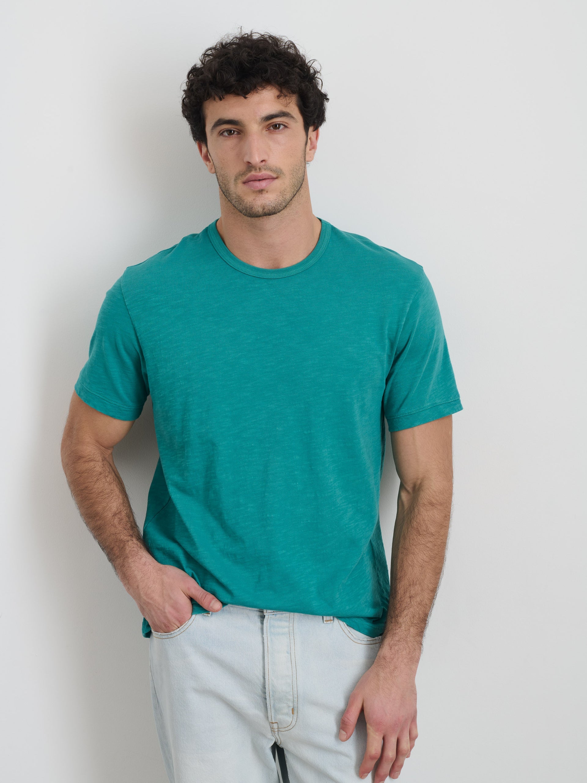 Alex Mill The Standard T-Shirt In Slub Cotton Jadeite