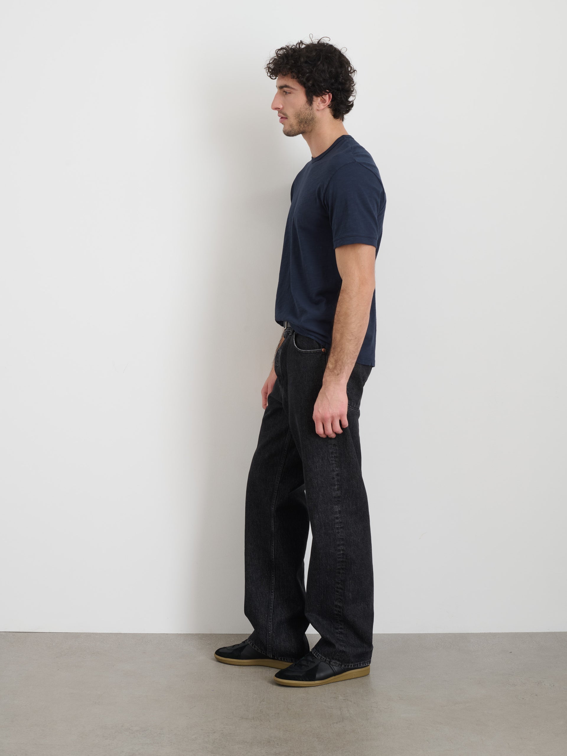Alex Mill The Standard T-Shirt In Slub Cotton Navy