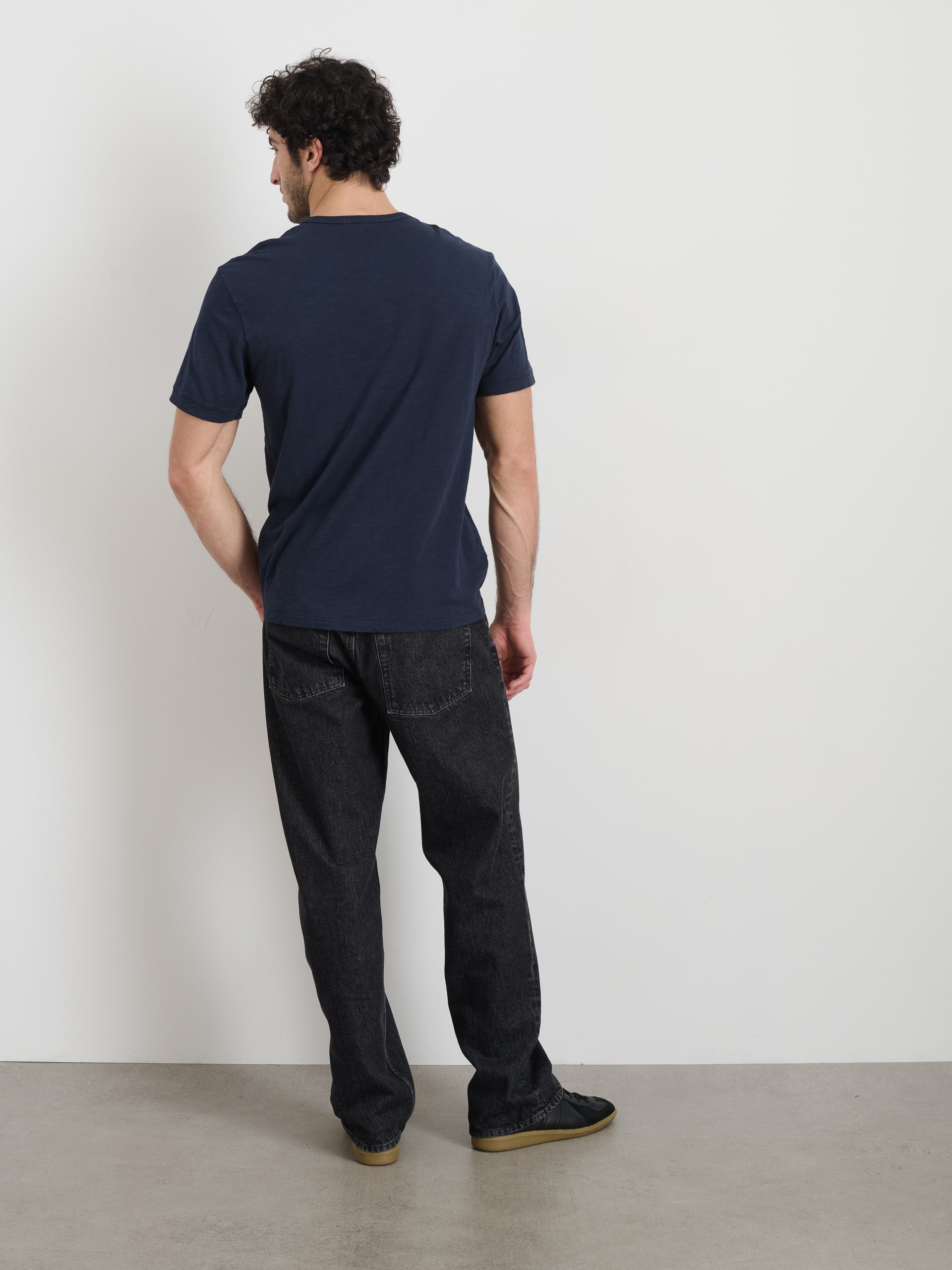 Alex Mill The Standard T-Shirt In Slub Cotton Navy
