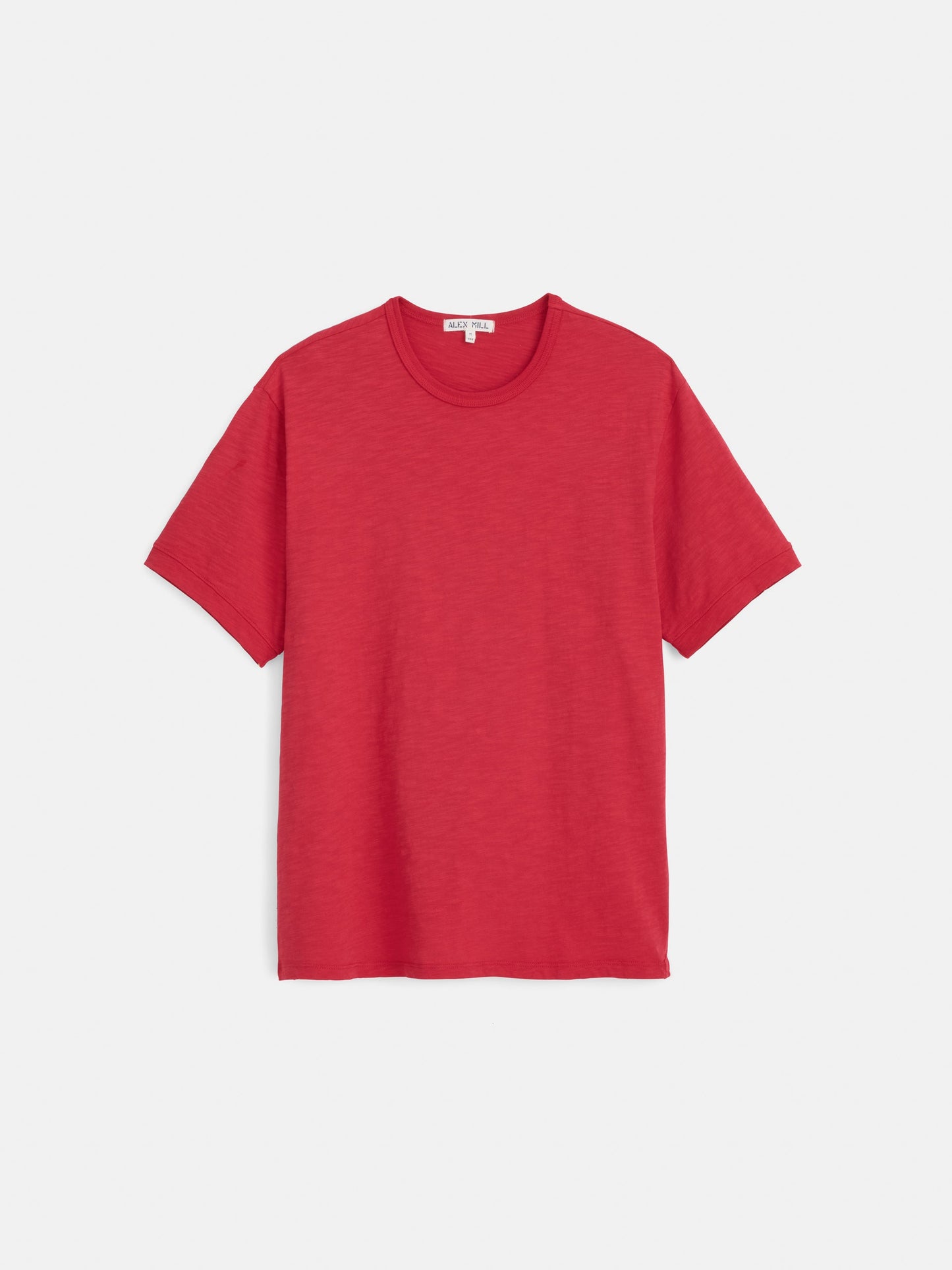 Alex Mill The Standard T-Shirt In Slub Cotton Red Pepper
