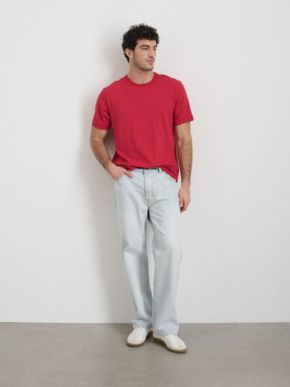 Alex Mill The Standard T-Shirt In Slub Cotton Red Pepper