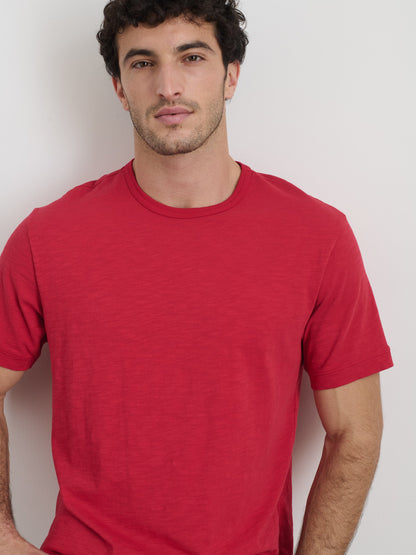 Alex Mill The Standard T-Shirt In Slub Cotton Red Pepper