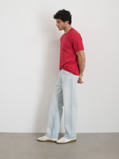 Alex Mill The Standard T-Shirt In Slub Cotton Red Pepper