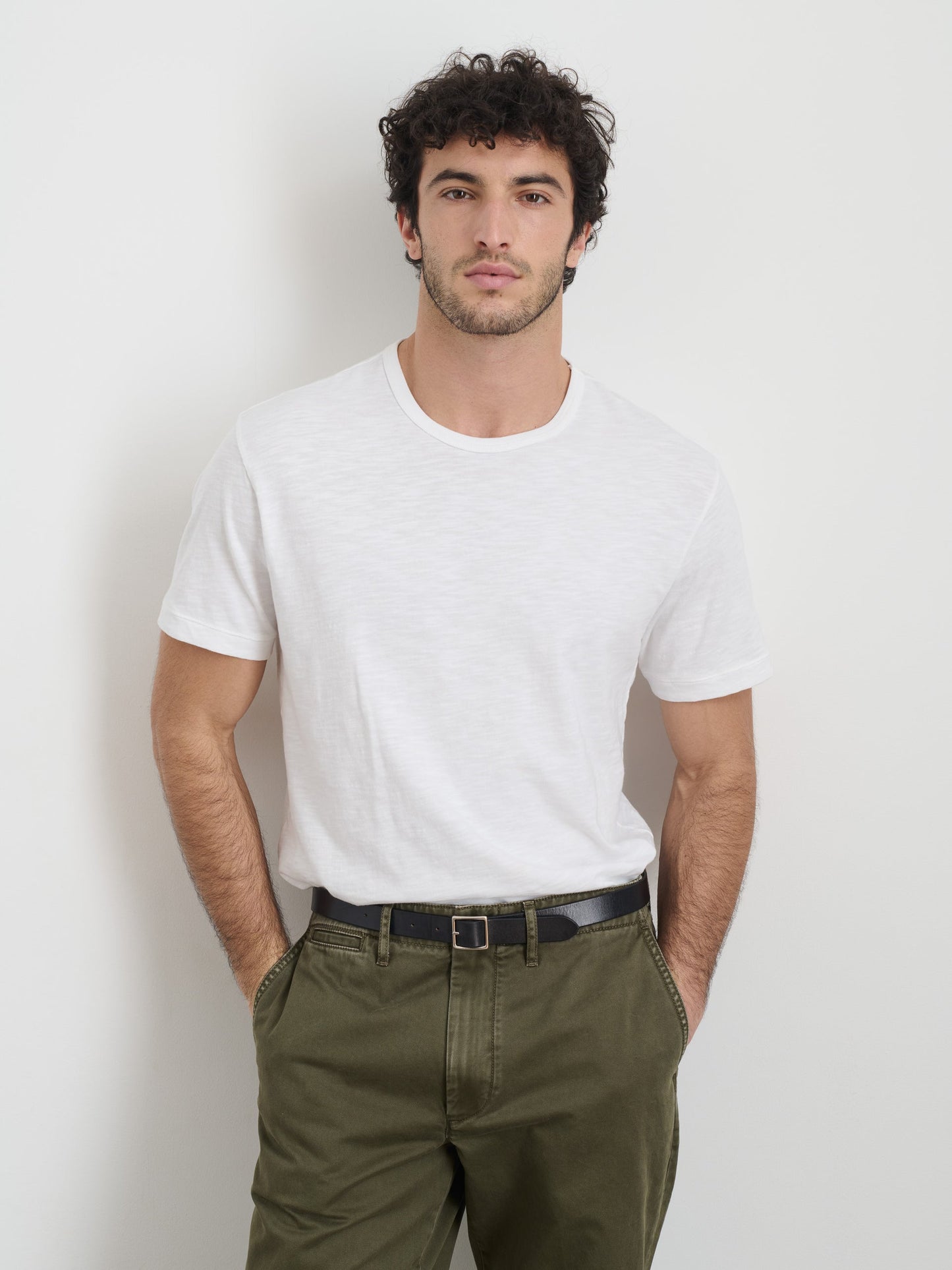 Alex Mill The Standard T-Shirt In Slub Cotton White