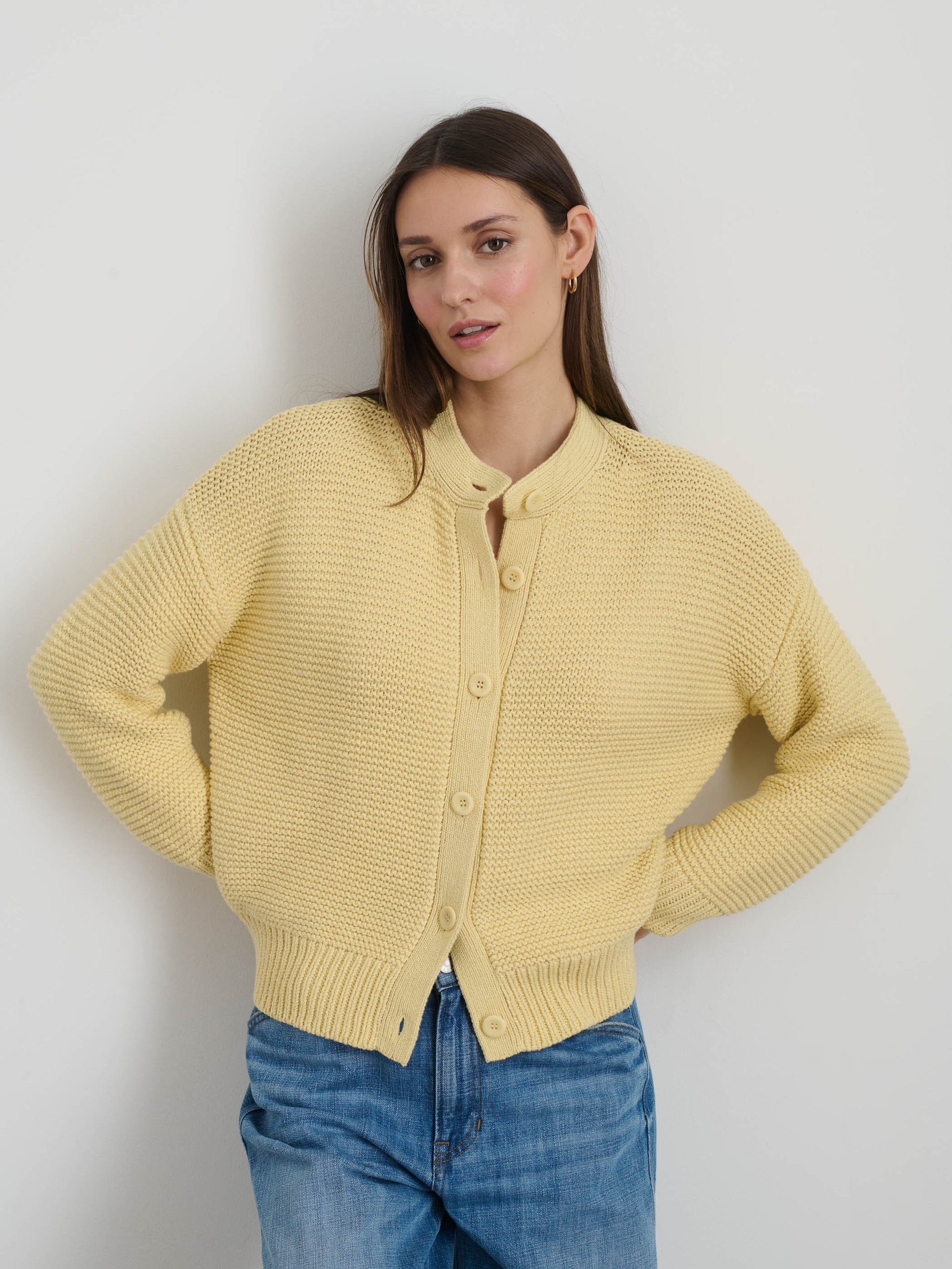 Alex Mill Nico Cardigan in Cotton Butter