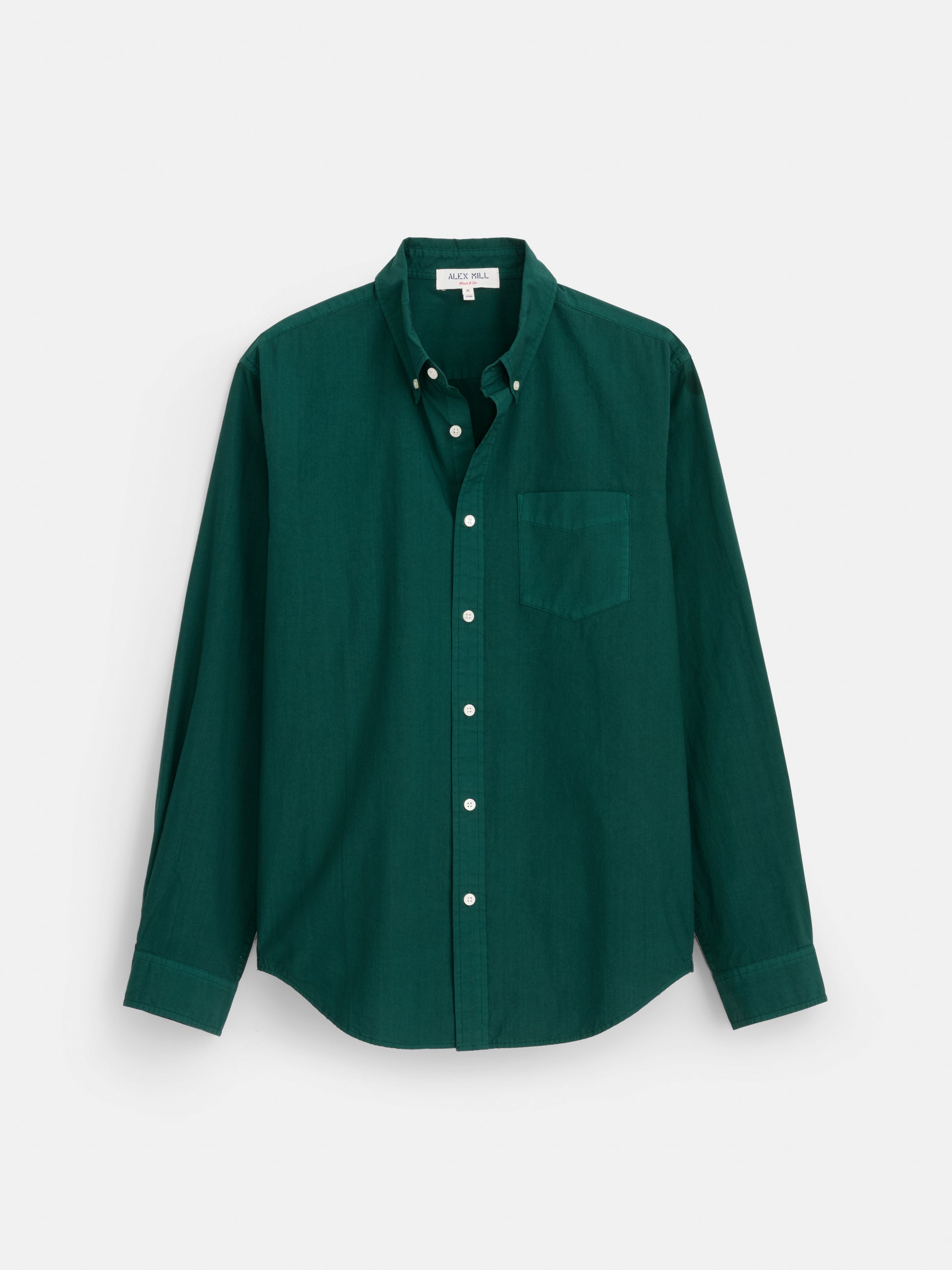 Alex Mill Mill Shirt in Cotton Poplin Dark Cypress