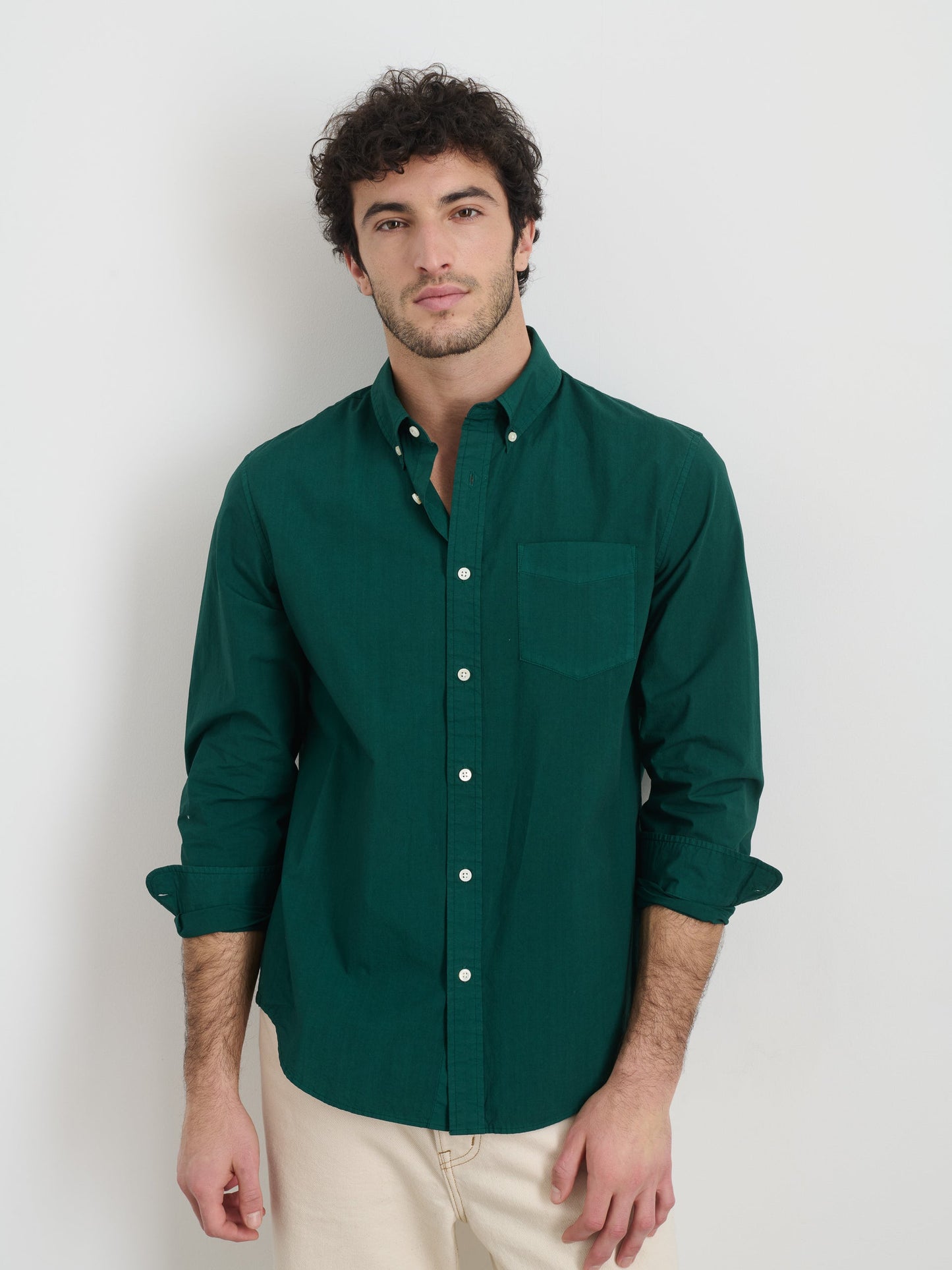 Alex Mill Mill Shirt in Cotton Poplin Dark Cypress