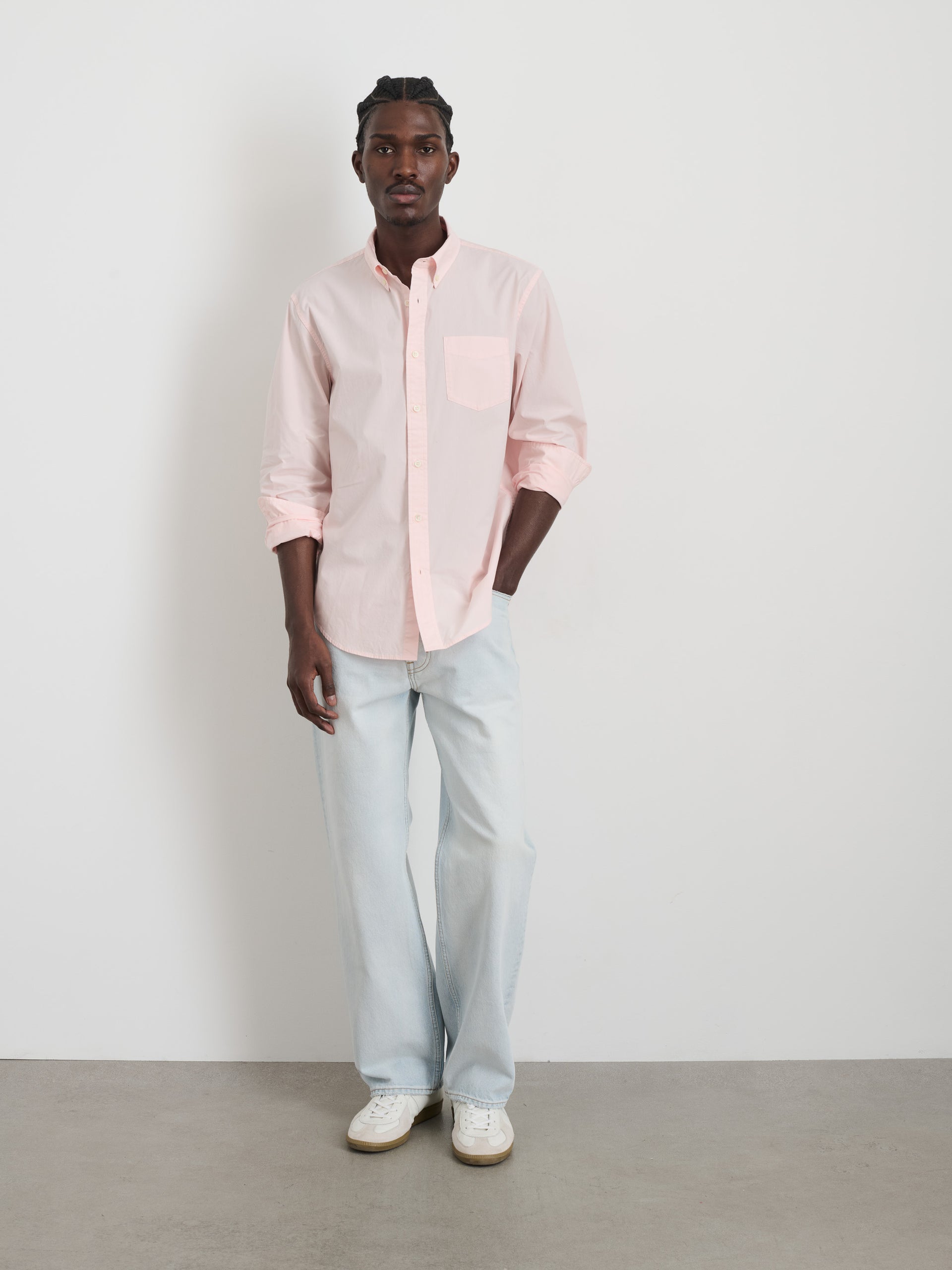 Alex Mill Mill Shirt in Cotton Poplin Quartz
