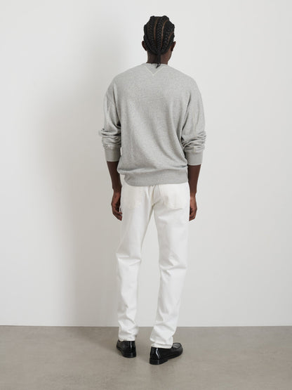 Alex Mill Marlon Sweatshirt in Lightweight Cotton Terry Heather Grey