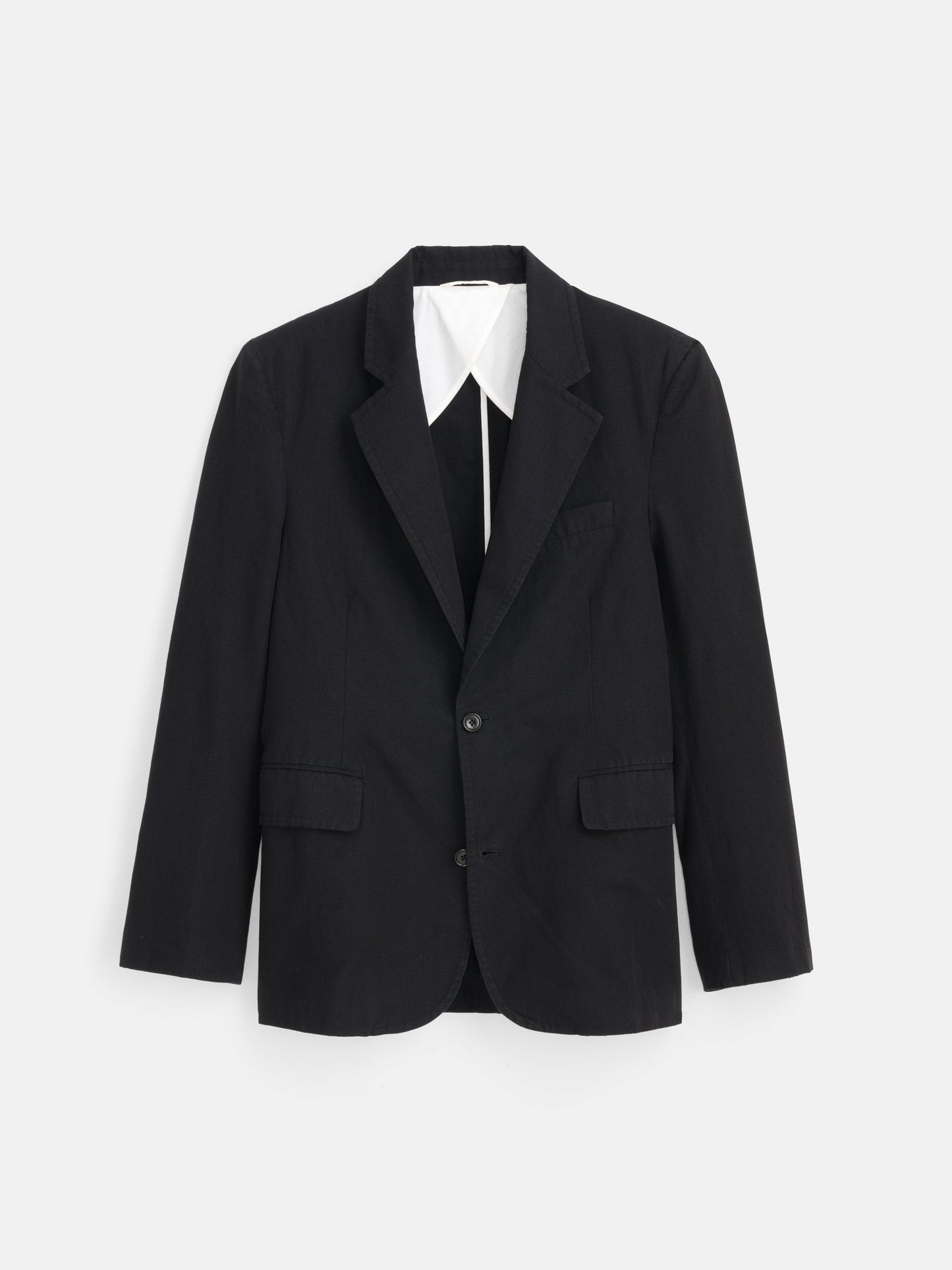 Alex Mill Cooper Blazer in Cotton Linen Black