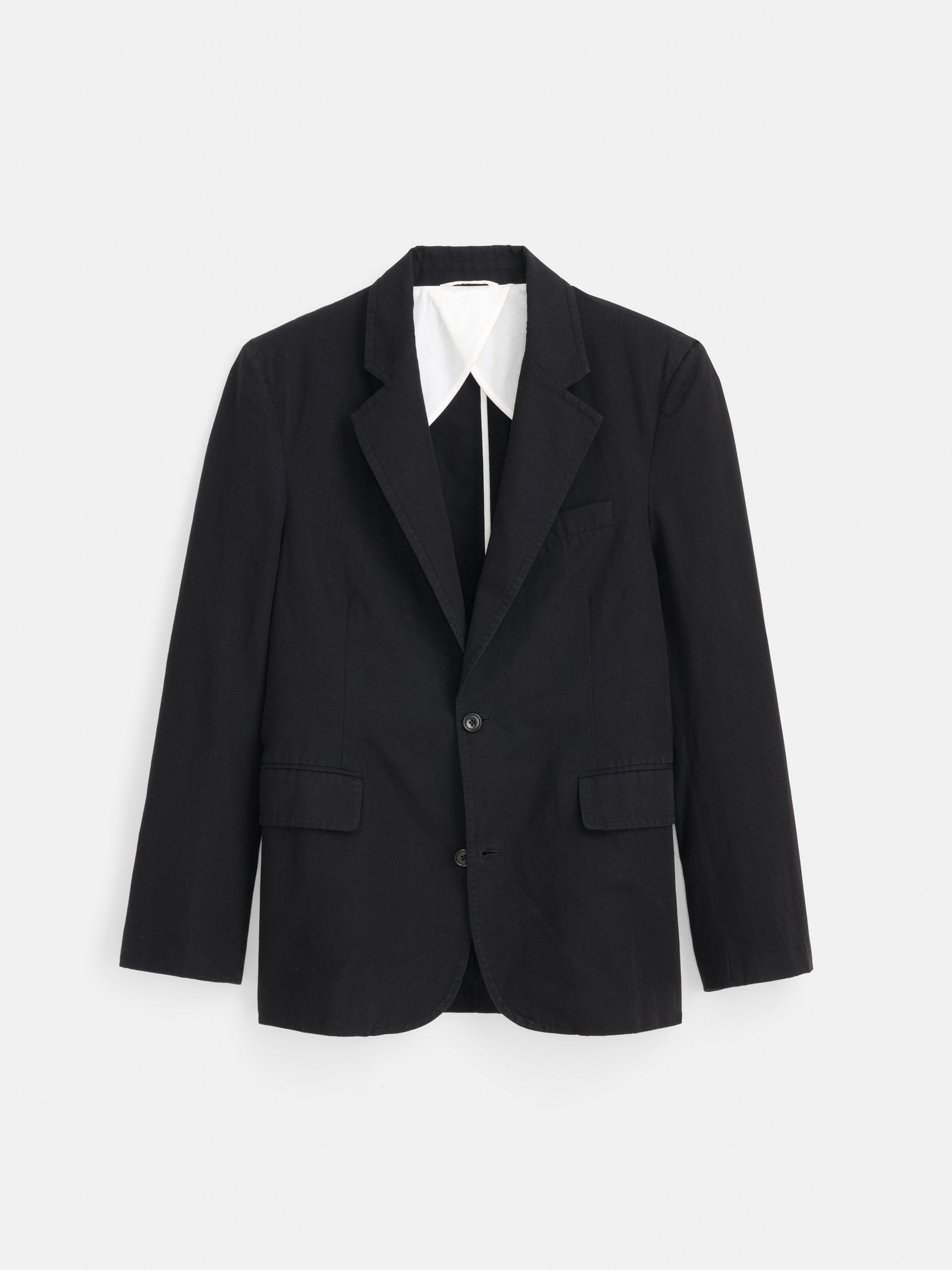 Alex Mill Cooper Blazer in Cotton Linen Black