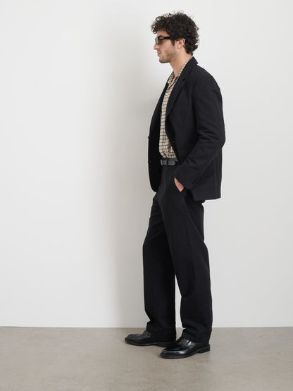 Alex Mill Cooper Blazer in Cotton Linen Black