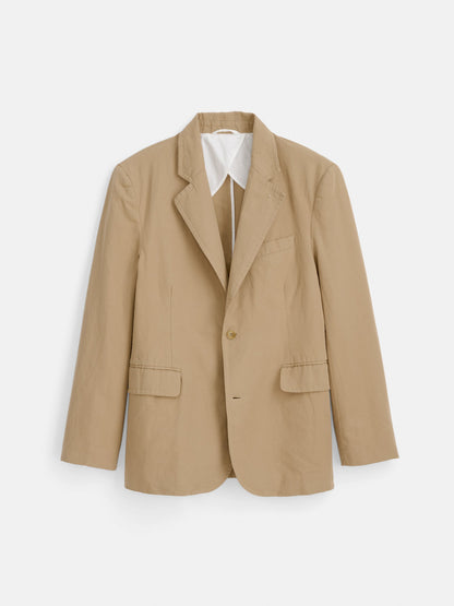 Alex Mill Cooper Blazer in Cotton Linen Khaki