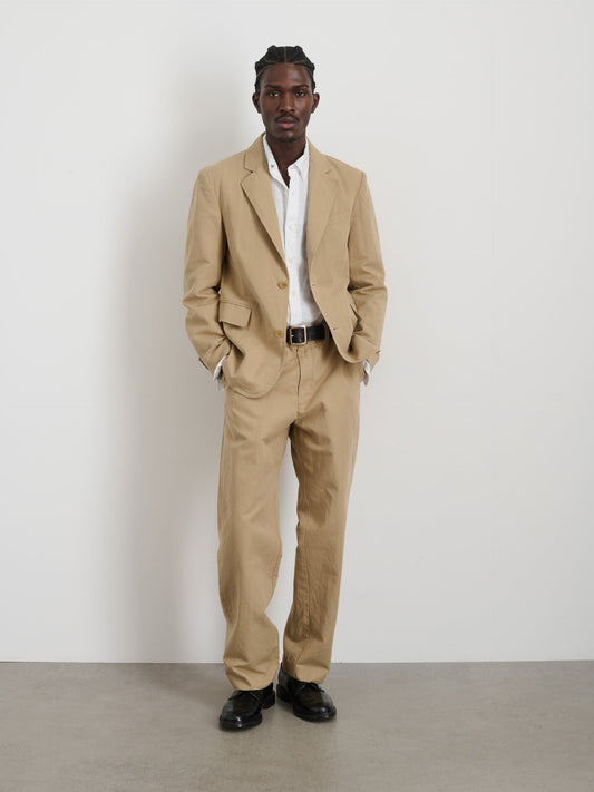 Alex Mill Cooper Blazer in Cotton Linen Khaki