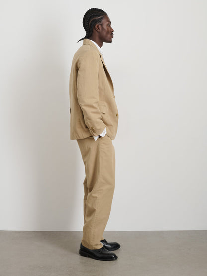 Alex Mill Cooper Blazer in Cotton Linen Khaki
