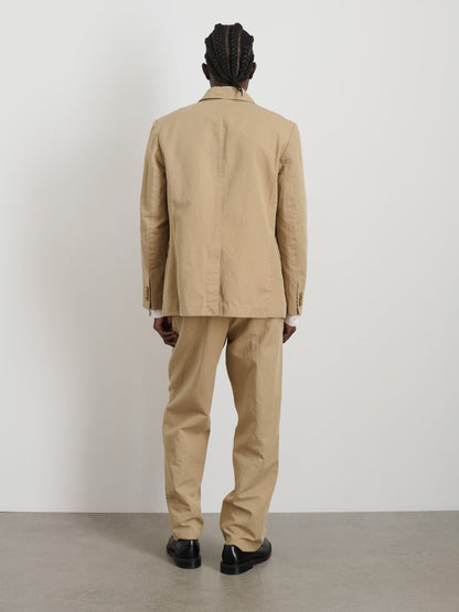 Alex Mill Cooper Blazer in Cotton Linen Khaki