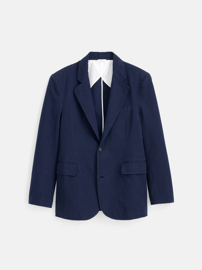 Alex Mill Cooper Blazer in Cotton Linen Navy