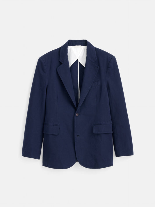 Alex Mill Cooper Blazer in Cotton Linen Navy