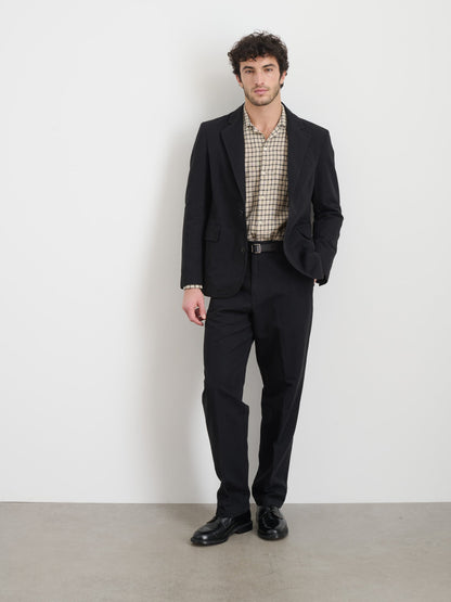 Alex Mill Cooper Trouser in Cotton Linen Black