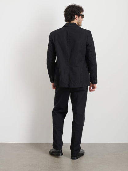 Alex Mill Cooper Trouser in Cotton Linen Black