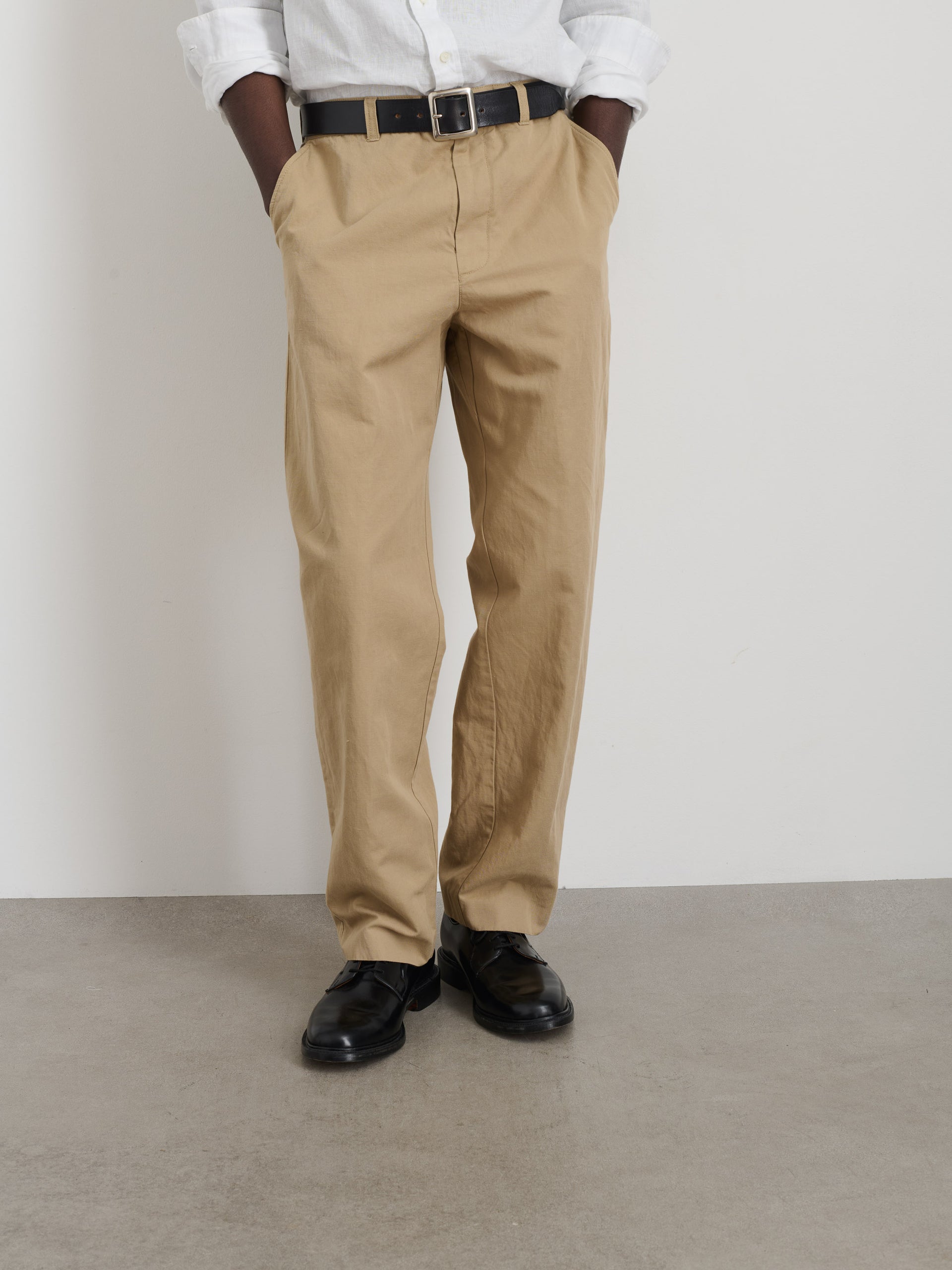 Alex Mill Cooper Trouser in Cotton Linen Khaki
