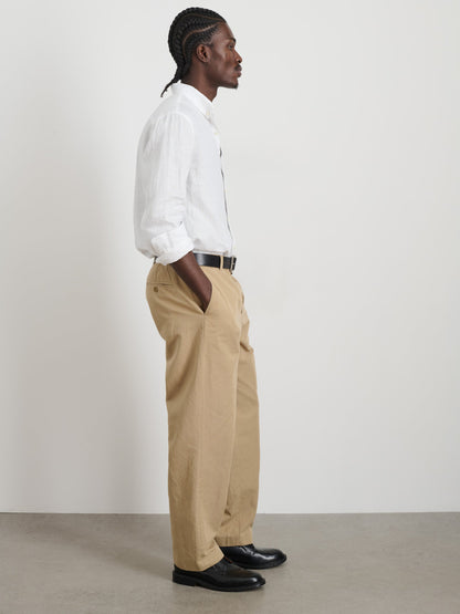 Alex Mill Cooper Trouser in Cotton Linen Khaki