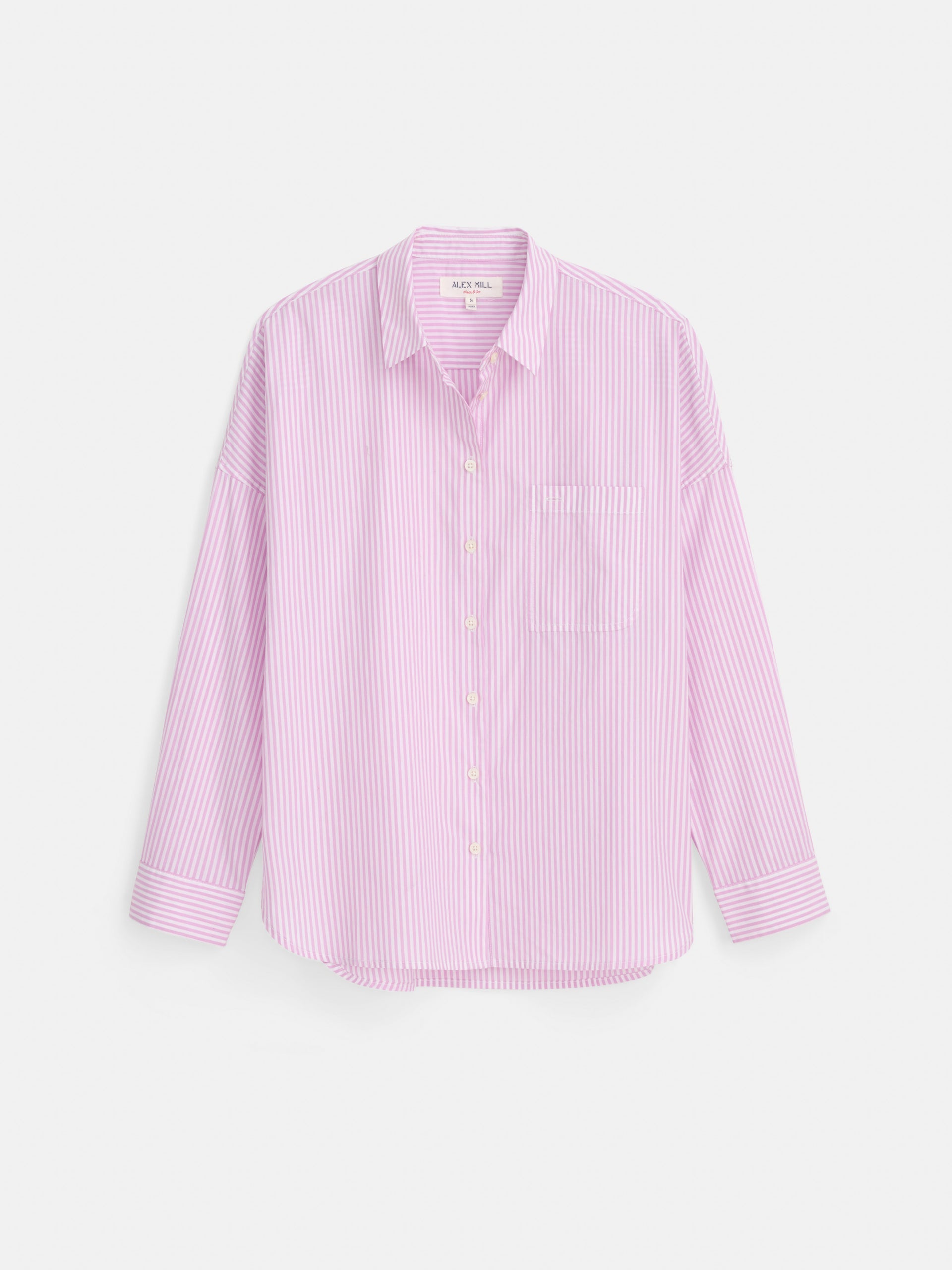 Alex Mill Jo Shirt in Stripe Lavender/White