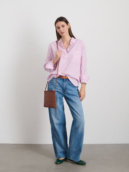 Alex Mill Jo Shirt in Stripe Lavender/White