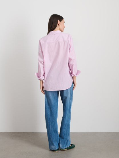 Alex Mill Jo Shirt in Stripe Lavender/White